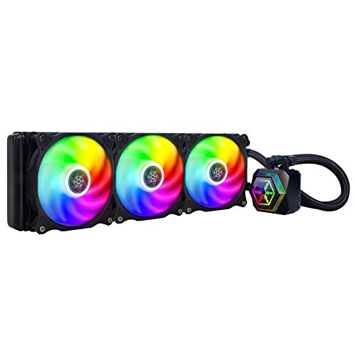 SilverStone Technology PF360-ARGB Permafrost 360mm All in One Multi-Chamber Addressable RGB CPU Liquid Cooler Supports Intel/AMD, SST-PF360-ARGB