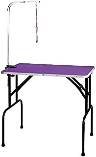 Master Equipment Grooming Table w/36In Grooming Arm, 36x24In Purple