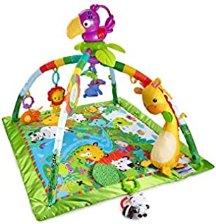 Fisher-Price Rainforest Music Lights Deluxe Gym Amazon Exclusive, Multicolor