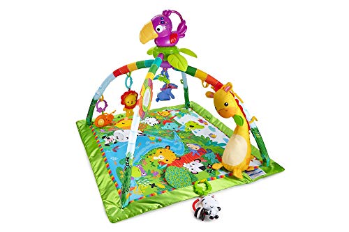 Fisher-Price Rainforest Music Lights Deluxe Gym Amazon Exclusive, Multicolor