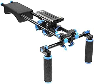 Neewer Portable FilmMaker System With Camera/Camcorder Mount Slider, Soft Rubber Shoulder Pad and Dual-hand Handgrip For All DSLR Video Cameras and DV Camcorders
