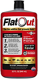 FlatOut 20110 Tire Sealant (Multi-Purpose Formula), Great for Boat Trailers, ATV/UTVs, Golf Carts, Dirt Bikes, Riding Lawn Mowers, Snow Blowers and more, 32-Ounce, 1-Pack