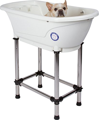 Flying Pig Pet Dog Cat Washing Shower Grooming Portable Bath Tub (White, 37.25