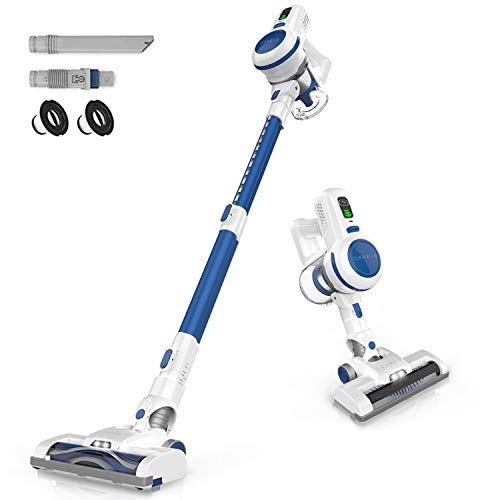 ORFELD Cordless Vacuum, Stick Vacuum Cleaner 4 in 1 with 17000pa Super Suction, Ultra-Lightweight & Quiet Handheld Vacuum for Home Hard Floor Carpet Car Pet(2020 Upgrade)