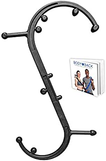 Body Back Buddy Classic - Trigger Point Back Massager, Full Body Muscle Pain Relief, Handheld Massage Stick, Massage Cane, Instructions Included (Black Marbled)