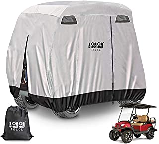 10L0L Newest 4 Passenger Golf Cart Cover Storage Cover 400D Roof 80
