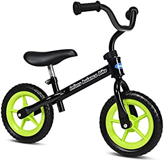 INFANS Kids Balance Bike, Toddler Running Bicycle, Seat Height Adjustable, Non-Slip Handle (Black)