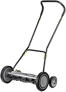 Earthwise 2001-20EW 20-Inch 5-Blade Push Reel Lawn Mower, Grey