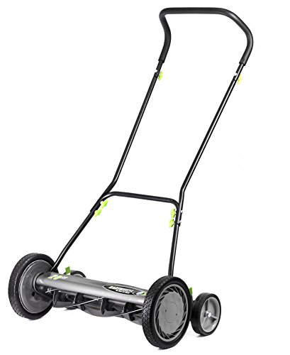 Earthwise 2001-20EW 20-Inch 5-Blade Push Reel Lawn Mower, Grey