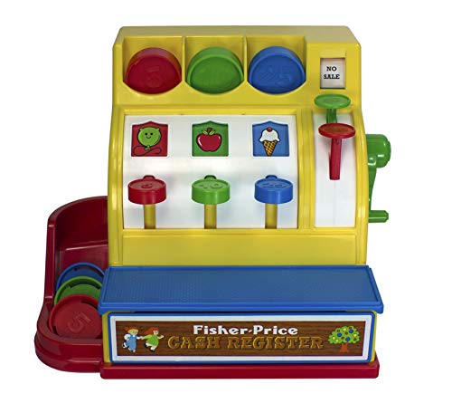 Basic Fun Fisher-Price Classic Toys - Retro Cash Register - Great Pre-School Gift for Girls and Boys, 1 ea (2073)