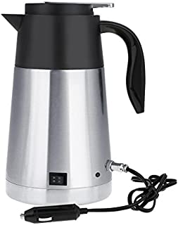 Stainless Steel Electric Car Kettles, 12V/24V 1300ml Portable Car Kettle Car Truck Travel Water Pot Heated Water Cup(24V Truck)