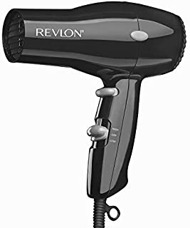 REVLON 1875W Lightweight + Compact Travel Hair Dryer, Black