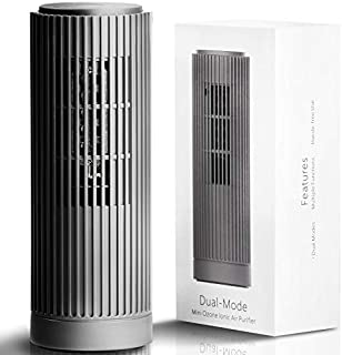 Portable Ozone Generator Air Purifier - Air Cleaner Ionizer Air Purifier for Home - Rechargeable Anti-Microbial Ionizer for Car Kitchen Fridge Hotel - Dark Grey