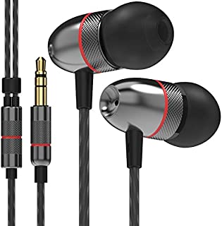 Betron ELR50 Noise Isolating Earbuds in Ear Earphone Headphones with Carry Case Enhanced Bass Sound with 3 Different Sized Ear Bud Tips Black