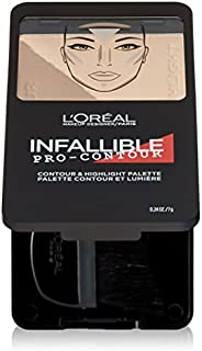 L'Oréal Paris Infallible Pro Contour Palette, Light/Clair, 0.24 oz.