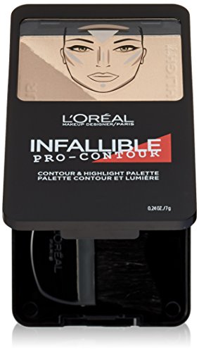 L'Oréal Paris Infallible Pro Contour Palette, Light/Clair, 0.24 oz.