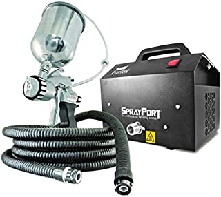 Earlex 0HV6003GUS Spray Port with Gravity Feed Pro 8 Spray Gun, 3-Stage Turbine HVLP Paint Sprayer for woodworking and furniture finishing