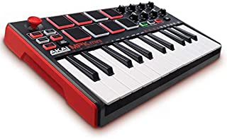 Akai Professional MPK Mini MKII  25 Key USB MIDI Keyboard Controller With 8 Drum Pads, 8 Assignable Q-Link Knobs and Pro Software Suite Included