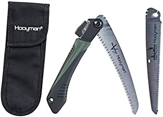 Hooyman MegaBite Hunters Combo Bone Saw and Handsaw with Nylon Sheath for Cutting Trimming Hunting and Camping