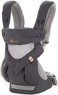 Ergobaby 360 All-Position Baby Carrier with Lumbar Support and Cool Air Mesh (12-45 Pounds), Carbon Grey