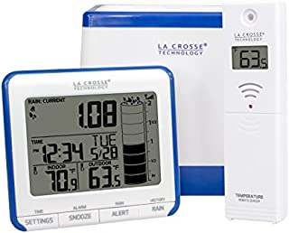 La Crosse Technology 724-1710 Wireless Rain Gauge Weather Station with Thermometer