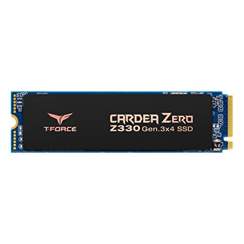 TEAMGROUP T-FORCE CARDEA ZERO Z330 1TB with SLC Cache Graphene Copper Foil 3D NAND TLC NVMe PCIe Gen3 x4 M.2 2280 Gaming Internal SSD (Read/Write 2,100/1,700 MB/s) for Laptop & Desktop TM8FP8001T0C311