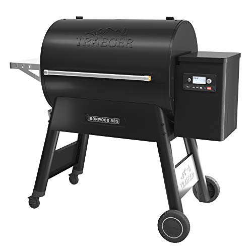 Traeger Grills TFB89BLFC Ironwood 885 Wood Pellet Grill and Smoker with Alexa and WiFIRE Smart Home Technology, Black