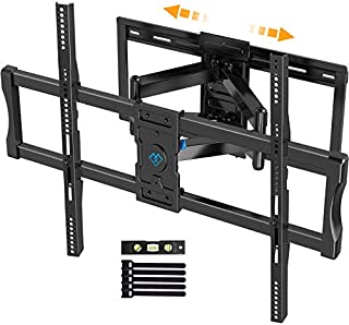 Full Motion TV Wall Mount for 37-100 Inch Flat/Curved TVs with Max VESA 800x600mm Sliding Articulating TV Mount for TV Centering Swivel Rotate Extend Tilting TV Bracket Fits 16