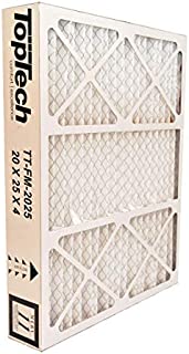 Dakota TT-FM-2025 Ready to Use TechPure TTFM2025 Air Filter 20x25x4 Top Tech OEM Cartridge 20 by 25 by 4 in Furnace MERV 11 Carrier TT-MAC-2522 TT-MAC-2025 with Dakota Supplies Installation Sticker