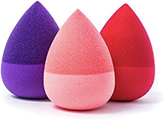 MonétBeauty Silicone Infused Makeup Sponge, No Wasted Foundation, Easy to Clean, Stain Resistant and Ultra Hygienic Makeup Blending Sponge (3 pack)