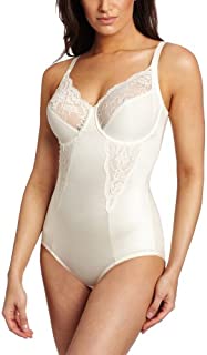 Maidenform Women's Shapewear Body Shaper with Built-in Bra FL1456, Buttercream, 36C