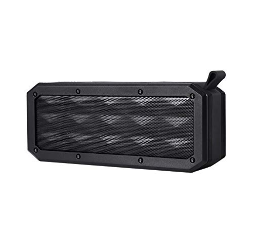 chaonong The New Speaker Speaker Music Player IPX7 Grade Waterproof Outdoor Wireless Bluetooth Speakers Outdoor Speakers high-Power subwoofer (Color : Black)