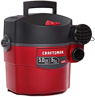 CRAFTSMAN CMXEVBE17925 5 Gallon 5 Peak HP Wet/Dry Wall Vac, Wall-Mounted Shop Vacuum with Attachments