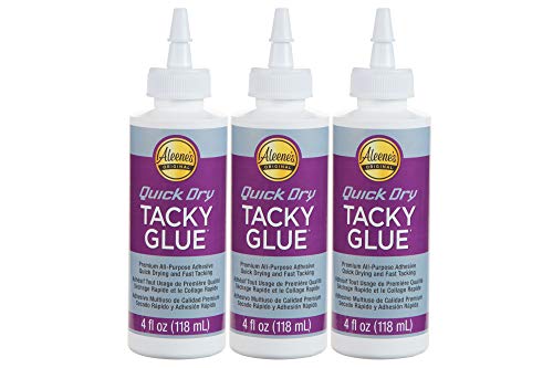 Aleene's Quick Dry Tacky Glue, 4 FL OZ - 3 Pack, Multi