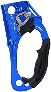 Ponacat Right Hand Ascender, Hand Ascender Rock Climbing Tree Arborist Rappelling Gear Equipment for 8~12MM Rope, Rope Climbing Tools with Ergonomic Rubber Handle