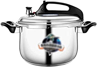 SHUUY Stainless Steel 304 Pressure Cooker Pressure Canner Cookware Dishwasher Safe, Fast Cooker for Kitchen,Suitable for Gas Cooker Small Pressure Cooker (Size : 7L)