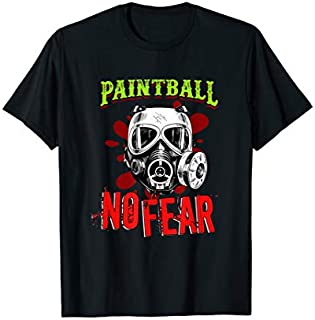 Fear Fearing Mask Playing Paintball Airsoft Softair Gift T-Shirt