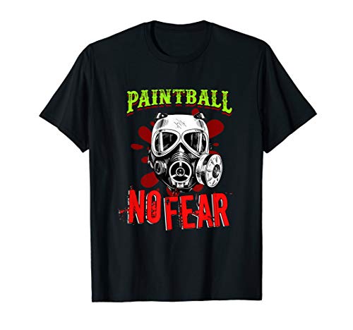 Fear Fearing Mask Playing Paintball Airsoft Softair Gift T-Shirt