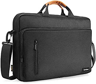 tomtoc 15.6 Inch Laptop Shoulder Bag for 16-inch MacBook Pro, Multi-Functional Laptop Messenger Bag Briefcase for 15-inch MacBook Pro, Dell XPS 15, Surface Book 3/2, Ultrabooks Chromebooks Notebooks