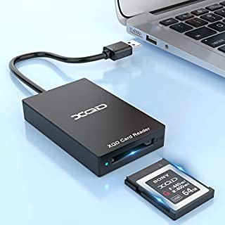 XQD Card Reader, USB3.0 XQD Memory Card Reader 5Gpbs Super Speed Compatible with Sony G/M Series USB Mark XQD Card, Lexar 2933x/1400x USB Mark XQD Card for Windows/Mac OS.