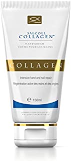 Salcoll Collagen - Pure Bioactive Anti-Aging Collagen Repair Hand Cream - Hypoallergenic Moisturizing Lotion, Dry Skin Relief,  All Skin Types, 150 ml