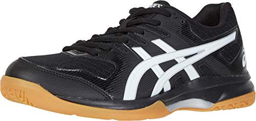 ASICS Women's Gel-Rocket 9 Volleyball Shoes, 8.5M, Black/White