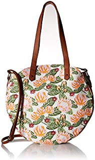 T-Shirt & Jeans Womens Floral Tambourine Tote, Multi,One Size