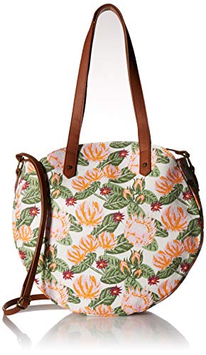 T-Shirt & Jeans Womens Floral Tambourine Tote, Multi,One Size