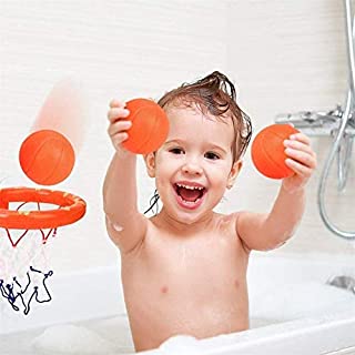 Bath Toy Basketball Hoop & Balls Set for Boys and Girls - Kid & Toddler Bath Toys Gift