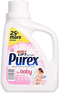 Purex Liquid Laundry Detergent, Baby 38 Loads Baby Blossom, 50 Fl Oz