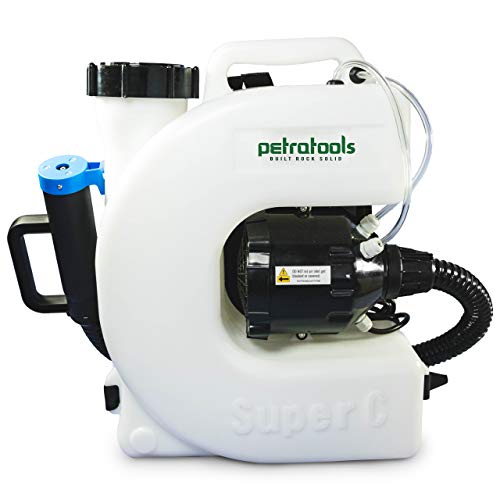 PetraTools Electric Disinfecting Fogger Machine Backpack Sprayer - 4 Gallon Mist Blower with Extended Commercial Hose for Sanitation Spraying - ULV500 Disinfection Fogger (Backpack Sprayer)