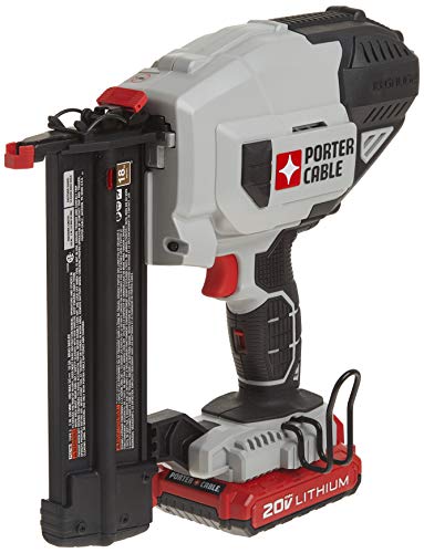 PORTER-CABLE 20V MAX Cordless Brad Nailer Kit, 18GA (PCC790LA)