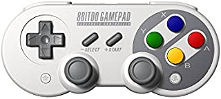 8Bitdo SF30 Pro Wireless Bluetooth Controller Gamepad Dual Classic Joystick for Windows, Mac OS, Android, Linux, Raspberry Pi, Steam, etc, Compatible with Nintendo Switch, with Extra Carrying Bag