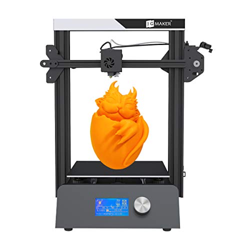 JG MAKER 3D Printer Magic High Accuracy Easy use DIY 3D Printer Kit Metal Frame Build Inside Power Supply Resume Print Run-Out Detection Build Volume 220X220X250(mm) PLA ABS Wood 1.75mm Filament